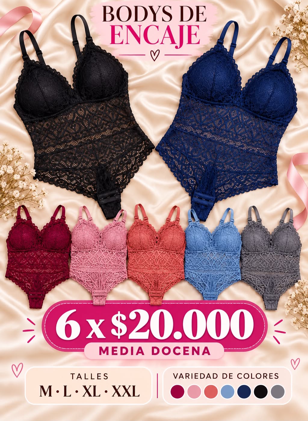 Body de encaje bralette